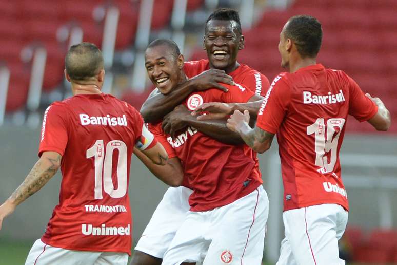 <p>Fabrício marcou o primeiro gol no reformado Beira-Rio</p>