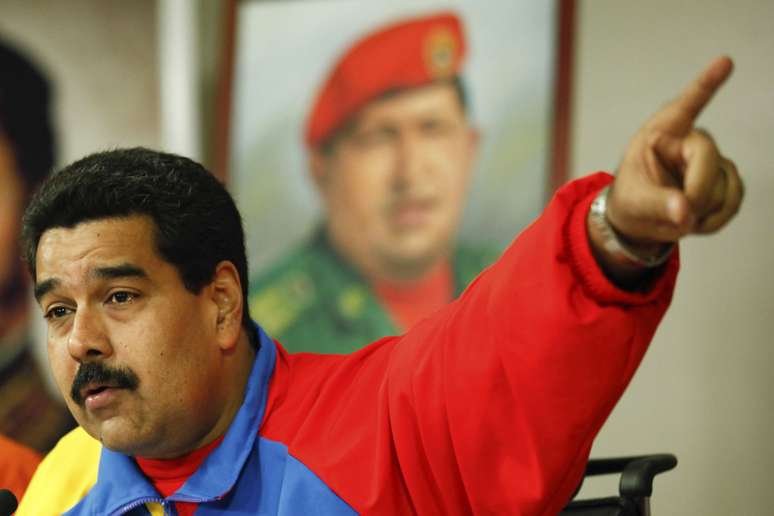 Nicolás Maduro durante transmissão de pronunciamento na TV