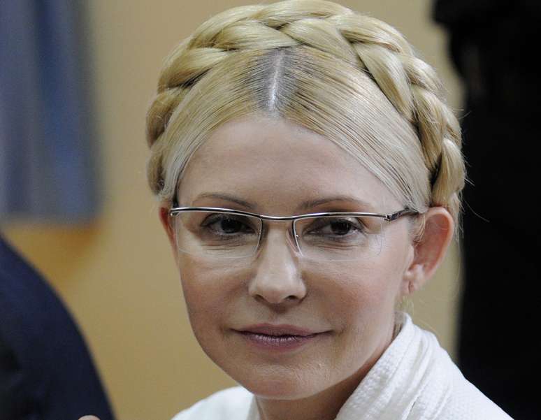 <p>Tymoshenko durante julgamento que a condenou &agrave; pris&atilde;o, em 2011; ela acaba de recuperar a liberdade</p>