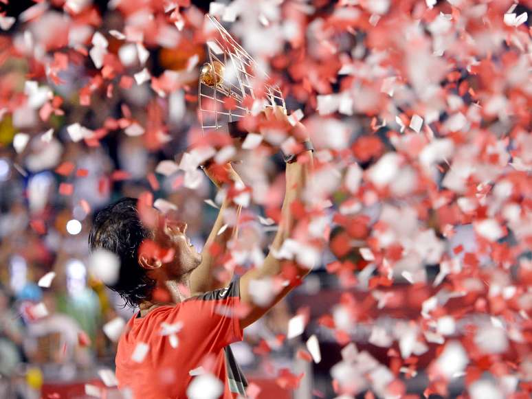 Este foi o terceiro t&iacute;tulo conquistado por Nadal no Brasil