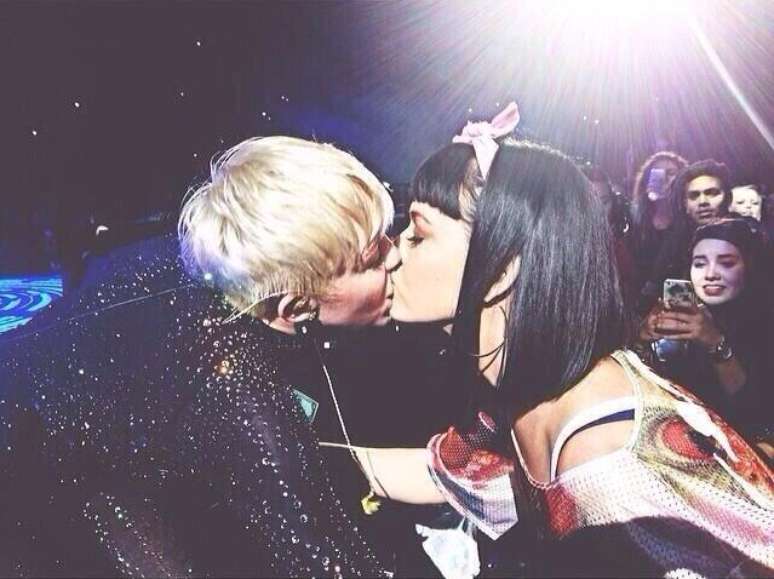 Miley beijou Katy Perry