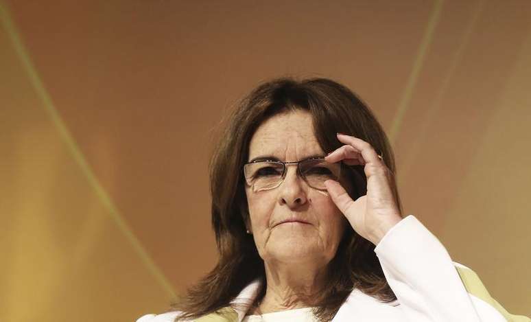 <p>A presidente da Petrobras, Maria das Gra&ccedil;as Foster, fala para o p&uacute;blico durante uma confer&ecirc;ncia em S&atilde;o Paulo</p>