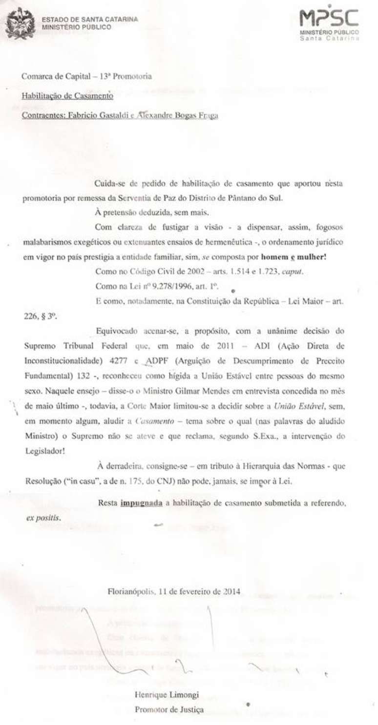 vc repórter: casal gay organiza panelaço após ter casamento negado em SC