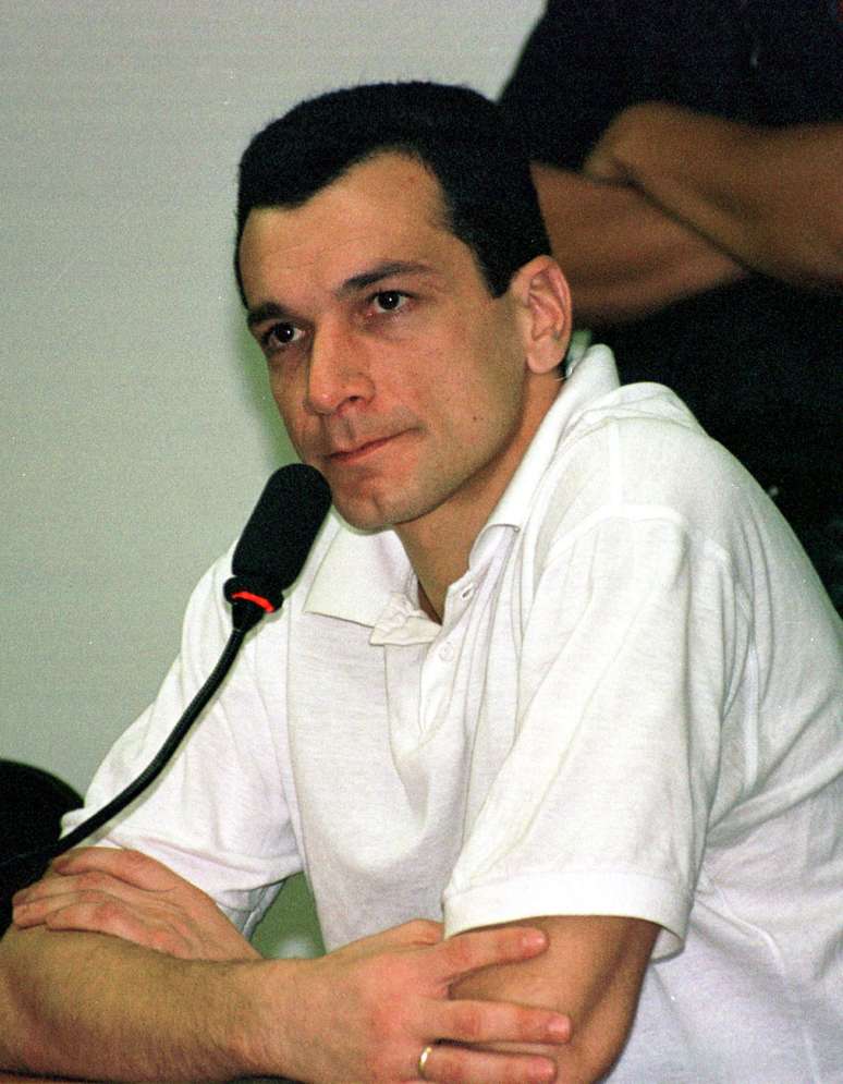 Marco Willians Herbas Camacho, o Marcola, em depoimento na capital federal em 2001