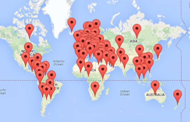 <p>Os eventos para o Dia Mundial de Doenças Raras são realizados em setenta países do mundo, segundo mapa da Eurodis</p>