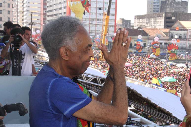 Gilberto Gil curte a festa no Camarote Expresso em Sergipe