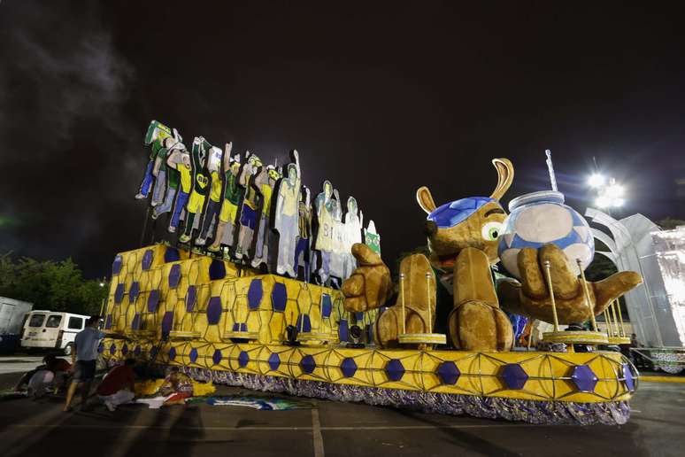 <p>Leandro de Itaquera levou à avenida um enredo de homenagem ao futebol e à Copa do Mundo</p>