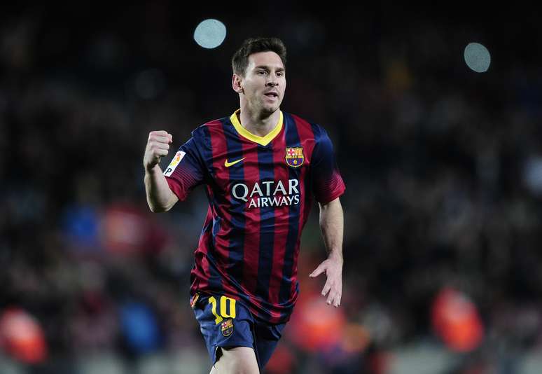 <p>Messi fez um belo gol de falta</p>