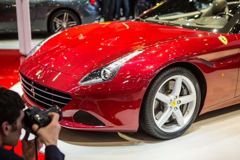 A Ferrari apresentou pela primeira vez a California T, durante o primeiro dia de imprensa do Salão do Automóvel de Genebra