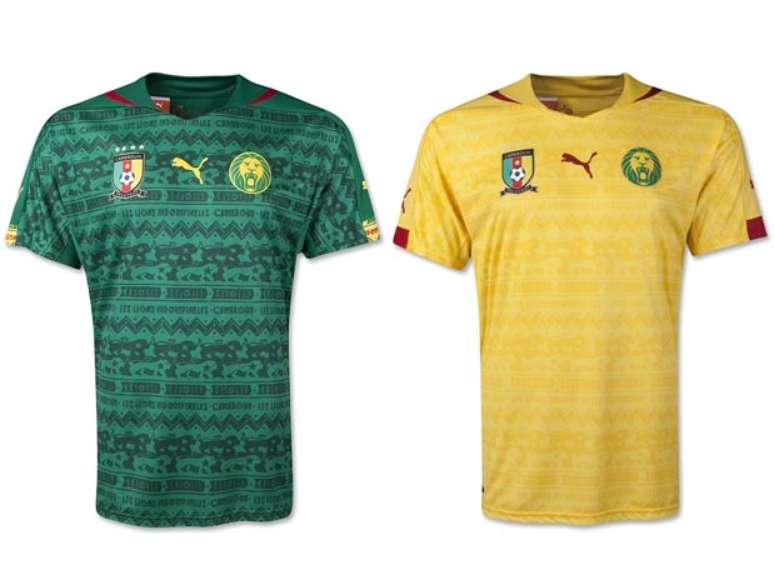 <p>Camisas de Camarões estão à venda no site da Fifa</p>