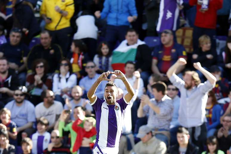 <p>Rossi fez o gol da vitória do Valladolid</p>