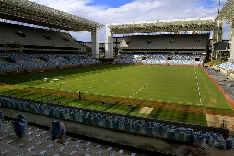<p>Arena Pantanal é uma das sedes da Copa de 2014</p>