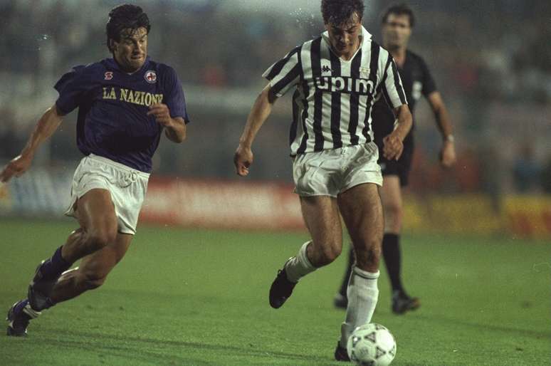 <p>Final da Copa da Uefa de 1990 apimentou ainda mais a rivalidade entre Fiorentina e Juventus, campeão depois de 3 a 1 no placar agregado; o clássico é lembrado pela polêmica venda do meia Roberto Baggio</p>