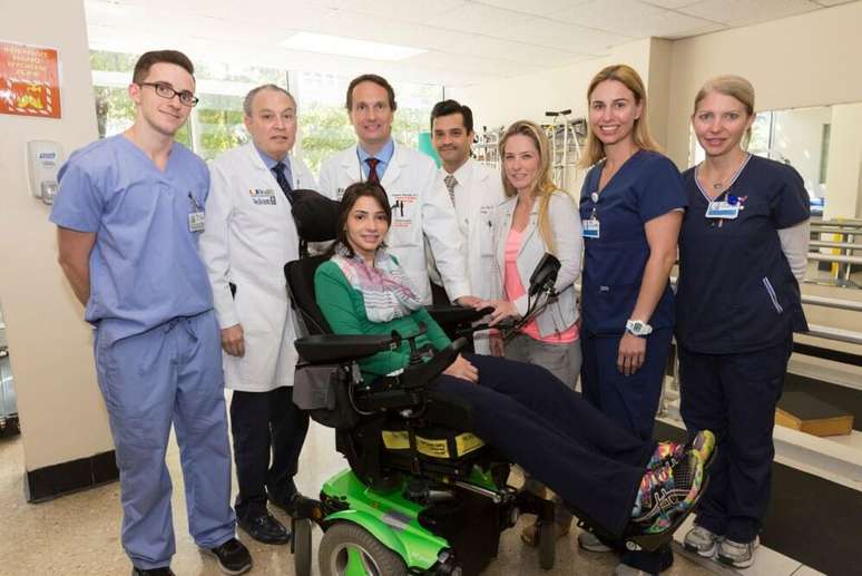 <p>Laís Souza passou por recuperação no Jackson Memorial Hospital</p>