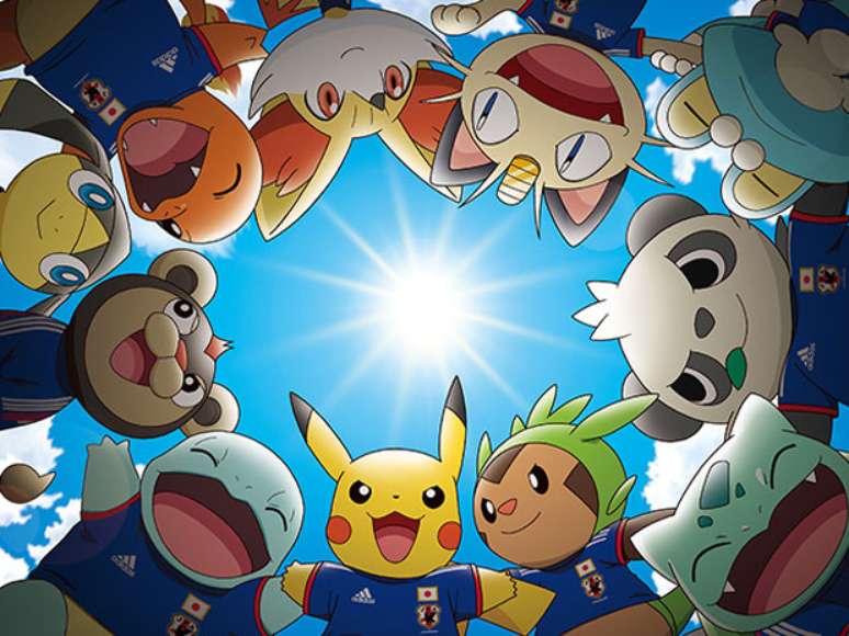 Japão escolhe Pokémons como mascotes da seleção na Copa