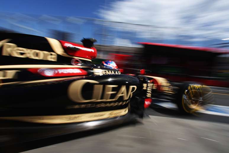 <p>Grosjean espera melhora da Lotus</p>