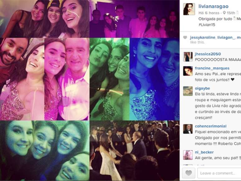 <p>Livian Aragão publicou fotos de sua festa de aniversário</p>