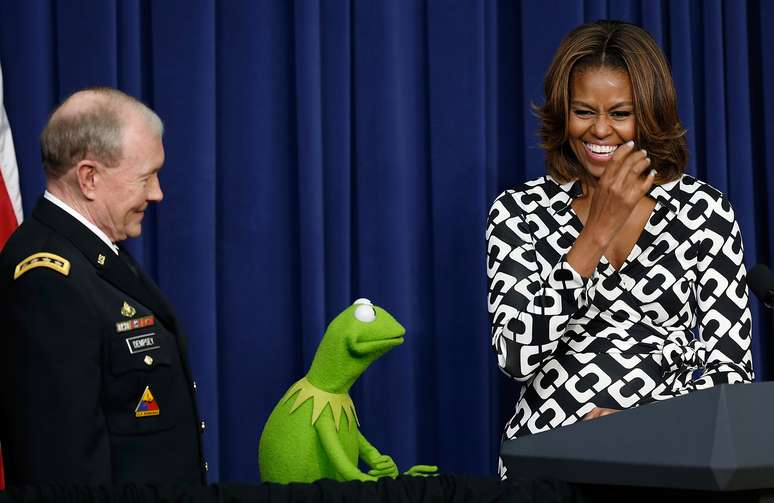 <p>Michelle viajará à China na próxima quarta-feira, 19. Na foto, ela participa da pré-estreia do filme 'Muppets Most Wanted', em Washington, DC</p>