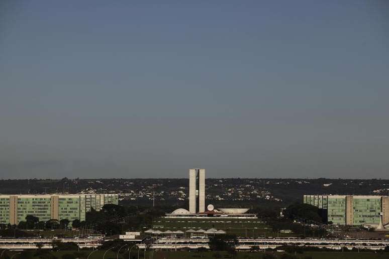 <p>Esplanada dos Minist&eacute;rios e Congresso Nacional, em Bras&iacute;lia</p>