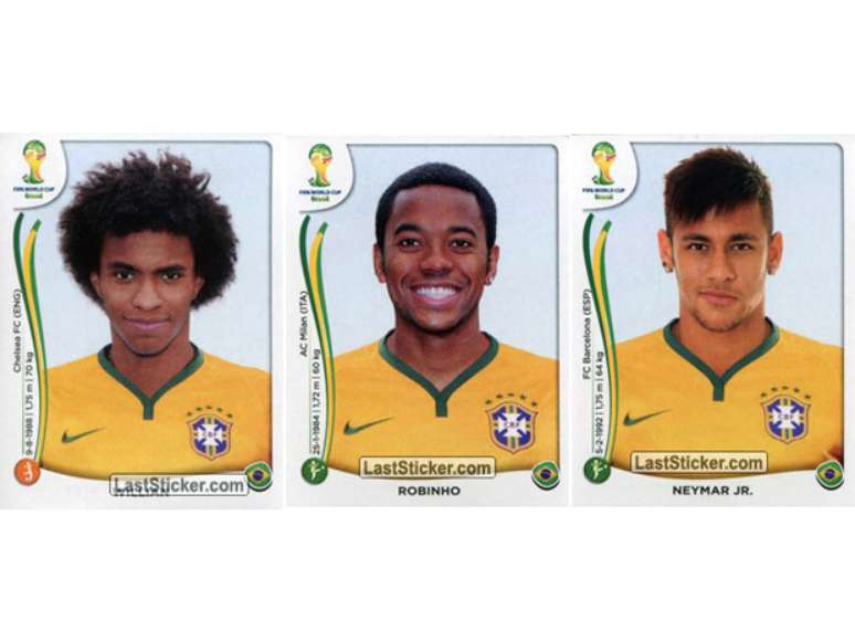 Willian, Robinho e Neymar