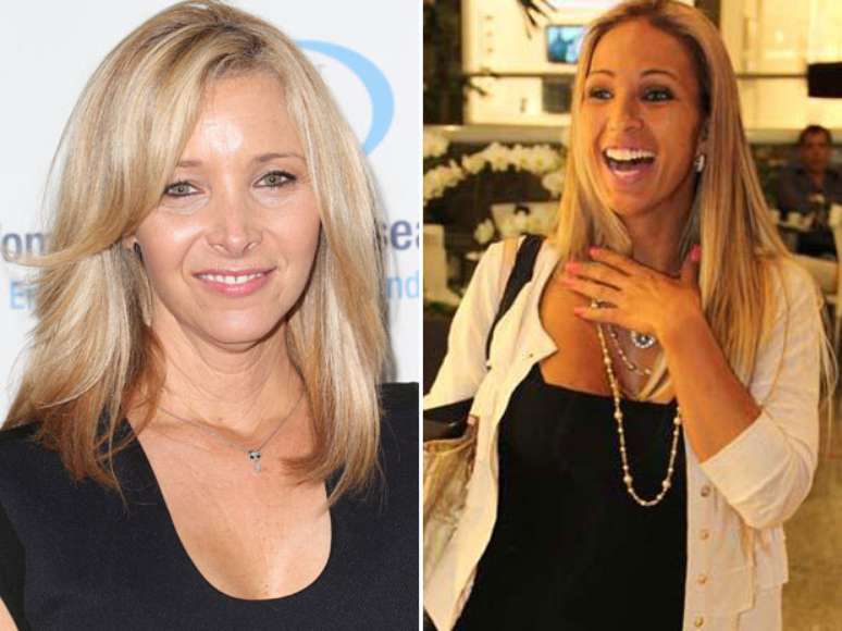 A atriz Lisa Kudrow, famosa por 'Friends', e a funkeira Valesca Popozuda