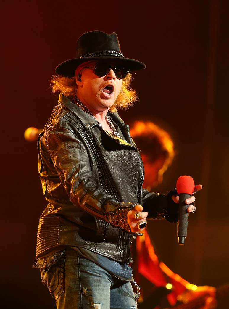 Axl Rose em apresentação do Guns 'N Roses em 2012