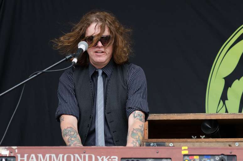 <p>O tecladista Dizzy Reed durante show do Guns N' Roses no ano passado</p>