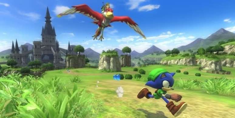 DLC reúne os universos de Sonic e Zelda 