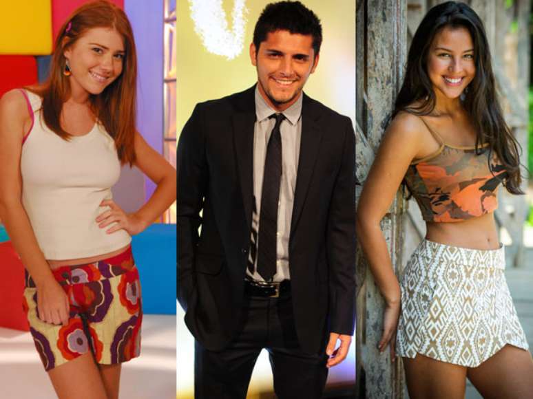 Bruno Gissoni namora Yanna Lavigne (dir.), mas foi visto de m&atilde;os dadas com Mariah Rocha (esq.)