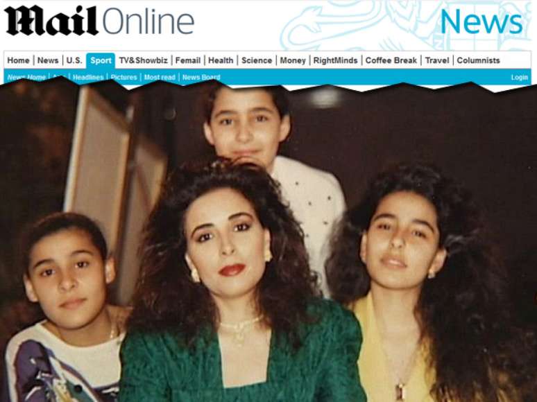 <p>Segundo Alanoud AlFayez (ao centro), suas filhas têm sido mantidas 'em cativeiro' há 13 anos</p>