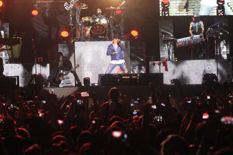 <p>A banda Guns N' Roses está em turnê pelo Brasil</p><p> </p>