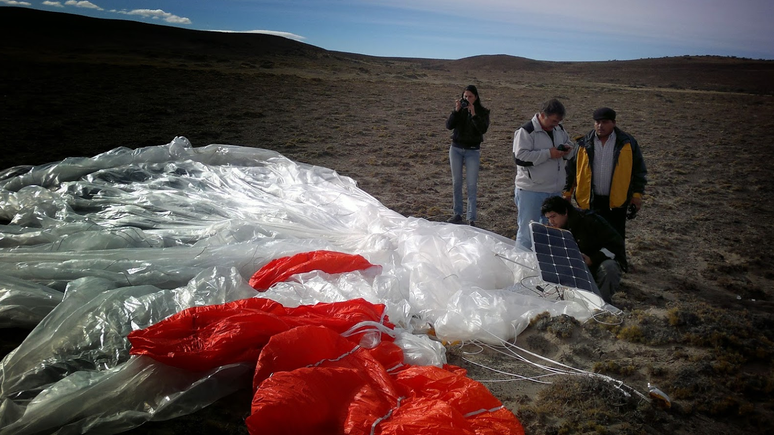 <p>Google Loon em seu lugar de pouso na Argentina</p>