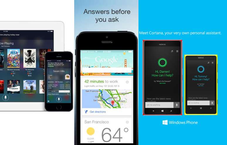 Cortana x Siri x Now