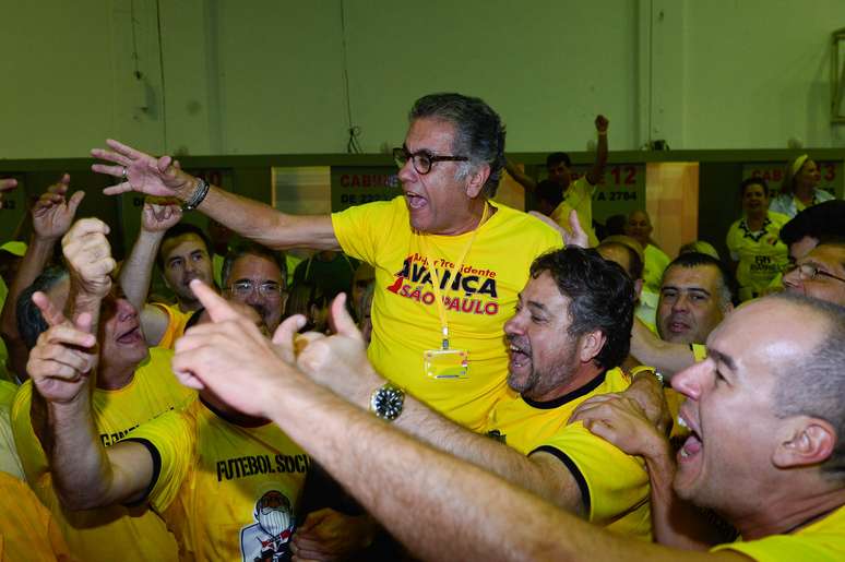 <p>Chapa de Carlos Miguel Aidar usa a cor amarela em sua campanha</p>
