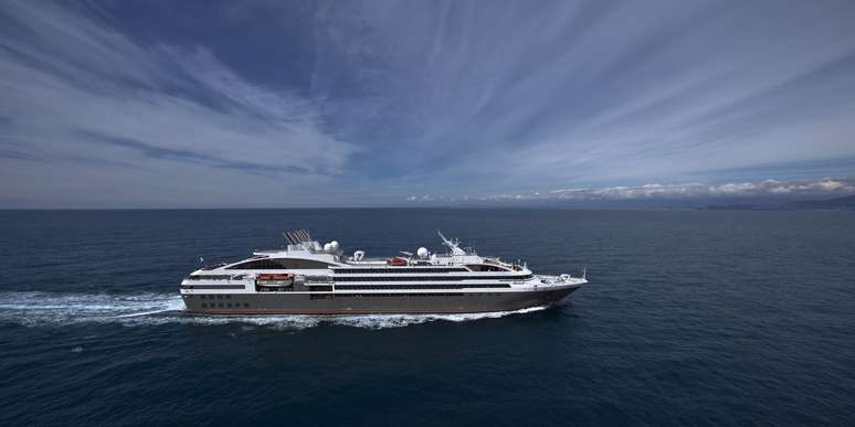 O L'Austral, da Compagnie du Ponant, é um dos três yachts de cruzeiro da empresa projetados para viagens pelas regiões polares
