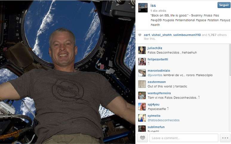 <p>Steven Swanson está em sua terceira missão na ISS</p>