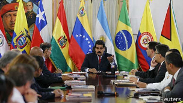 <p>Maduro aceitou mediação da Unasul, que está promovendo encontros com a oposição</p>