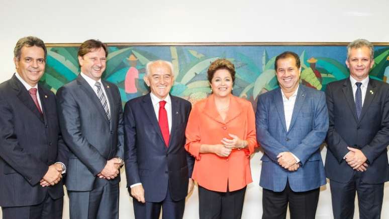 Presidente Dilma Rousseff recebeu hoje o presidente nacional do PDT, Carlos Lupi