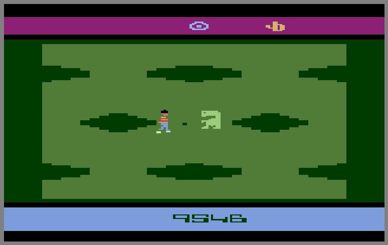 <p>Cena do jogo baseado em '<span style="color: rgb(51, 51, 51); font-family: arial, helvetica, freesans, sans-serif; letter-spacing: -0.30239999294281006px; line-height: 21.923999786376953px;">E.T. - O extraterrestre' para Atari</span></p>