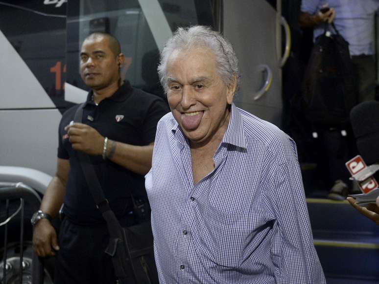 Juvenal Juvêncio chega ao Morumbi para o último jogo do São Paulo sob sua gestão