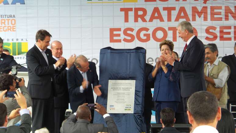 Em seu discurso, Dilma valorizou a boa rela&ccedil;&atilde;o da sua gest&atilde;o com o governador Tarso Genro (PT) e com o prefeito de Porto Alegre, Jos&eacute; Fortunati (PDT).