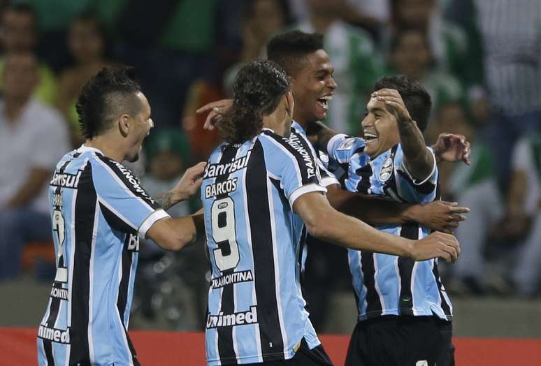 <p>Gr&ecirc;mio inicia caminhada no mata-mata da Libertadores</p>