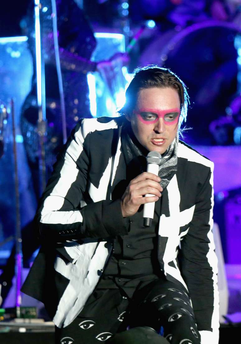 Win Butler, líder do Arcade Fire, durante show no Coachella 