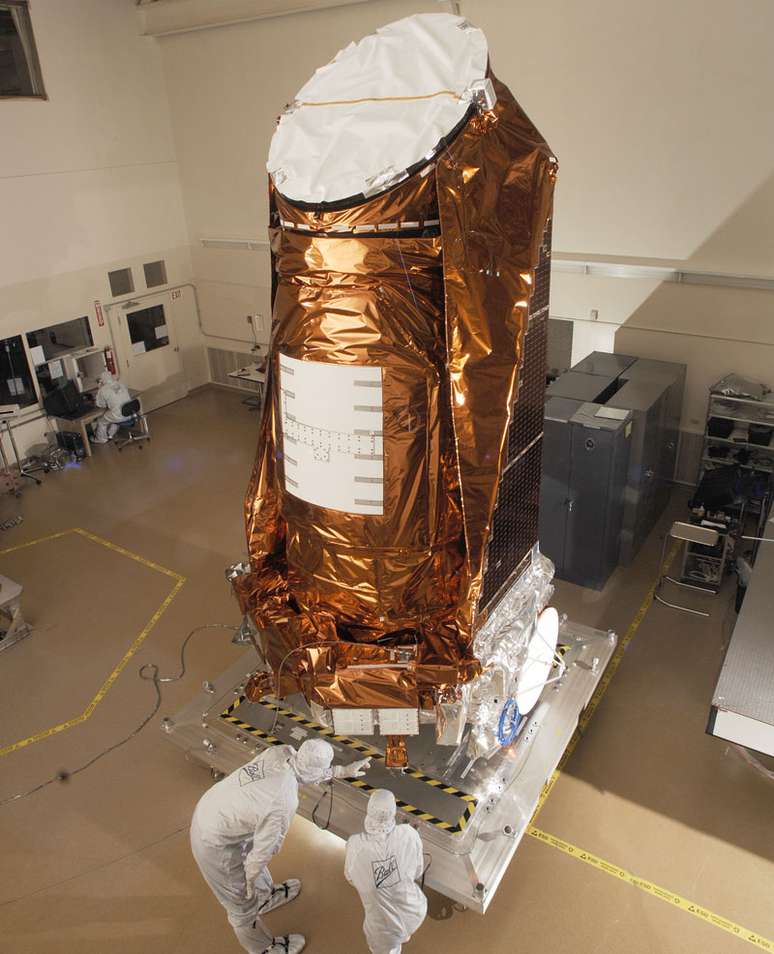 Foto do telescópio Kepler usado em missões da Nasa