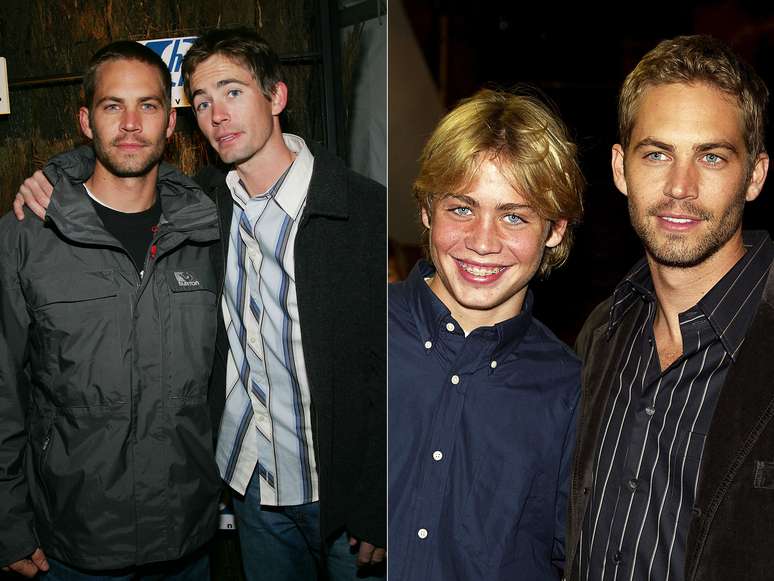 Paul Walker com Caleb (dir.) e Cody (esq.)