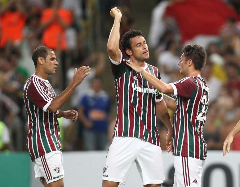 Fred anotou um dos tentos do time tricolor contra Figueirense, em vitória do Fluminense por 3 a 0