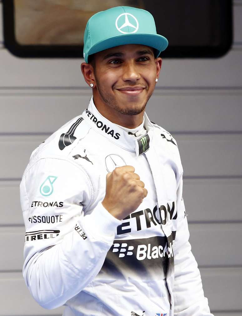 <p>Hamilton fez a pole pela terceira vez na temporada 2014</p>
