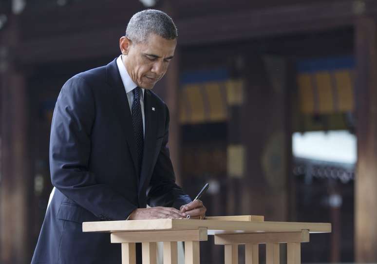 <p>Presidente Barack Obama durante visita a Tóquio, Japão, nesta quinta-feira, 24 de abril</p>