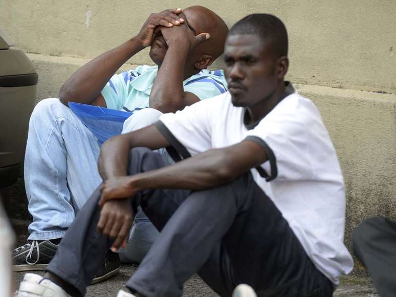 <p>Haitianos estão em igreja de São Paulo</p>