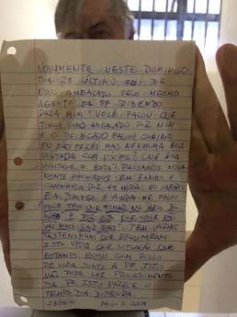 <p>Carta divulgada por Paulo Roberto Costa nesta segunda-feira</p>